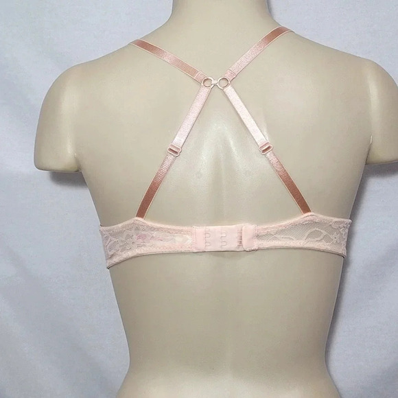32B Xhilaration Lace Push-Up‎ T-Shirt Underwire Bra Feather Peach NWT - Picture 5 of 6
